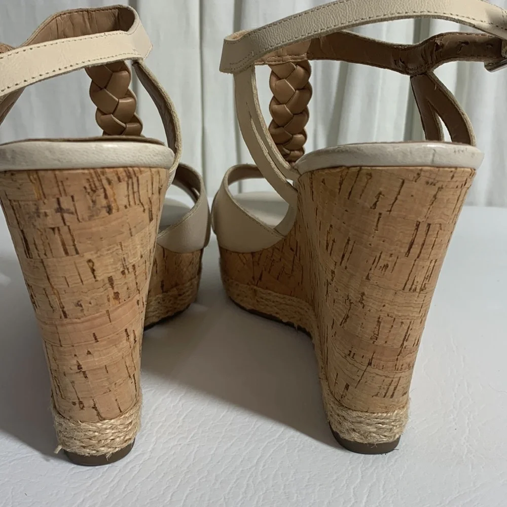 Franco Sarto Cork Wedge Sandels, 9.5